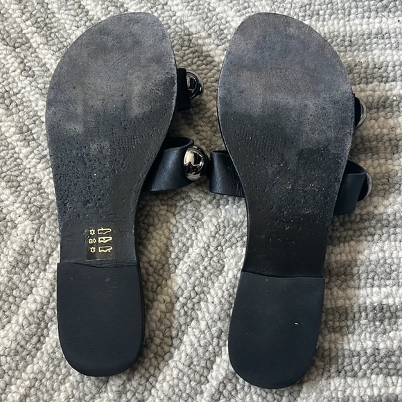 SCHUTZ Black and Silver Studded Sandals - Picture 11 of 11